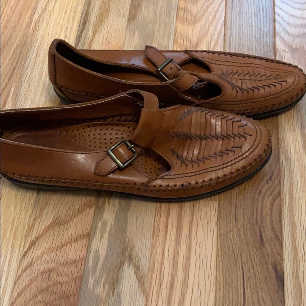Dexter leather woven comfort shoes